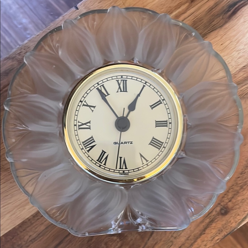 Princess House Gold and Gray Wall Clock with Roman Numerals